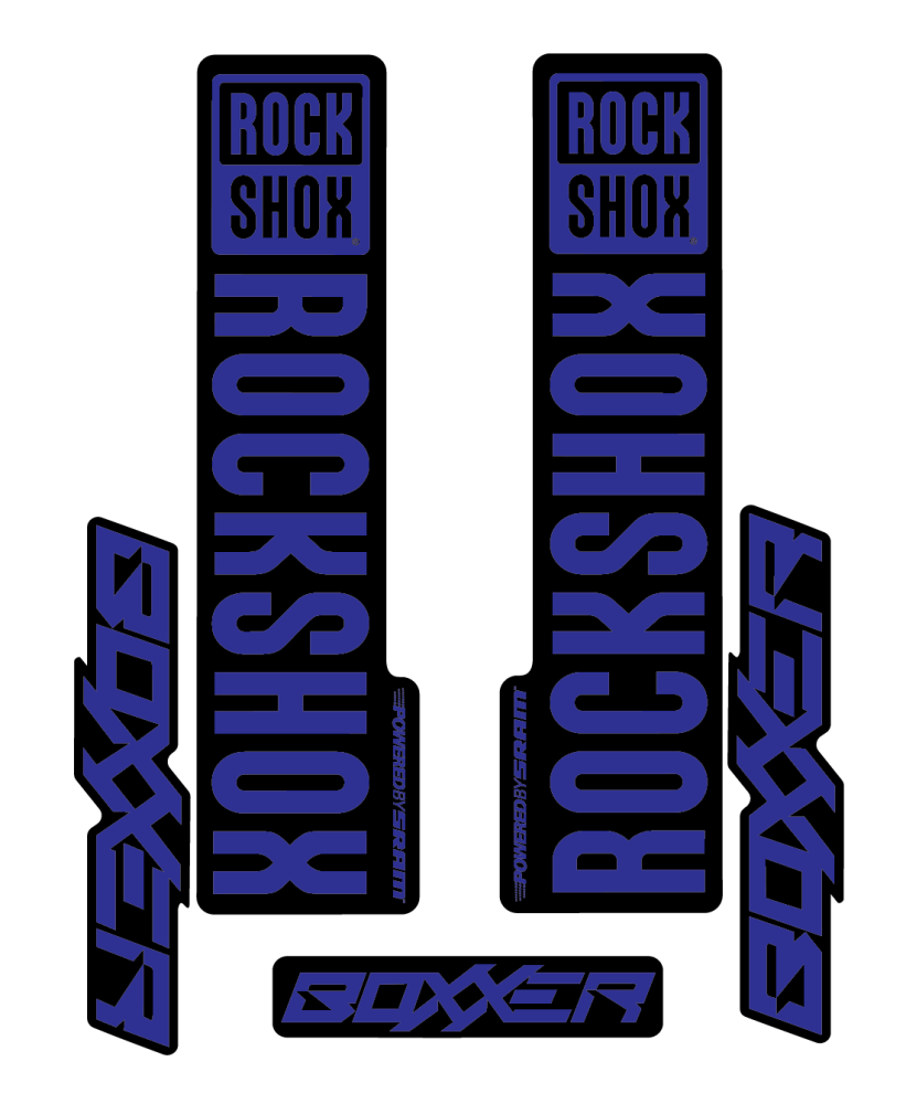 Stickere RockShox Boxxer V2 Replica Decal Kit Blue 