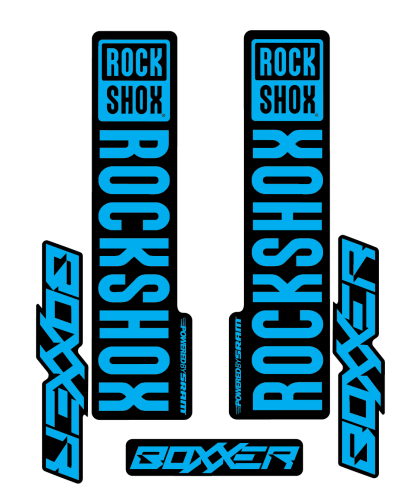 Stickere RockShox Boxxer V2 Replica Decal Kit Cyan 