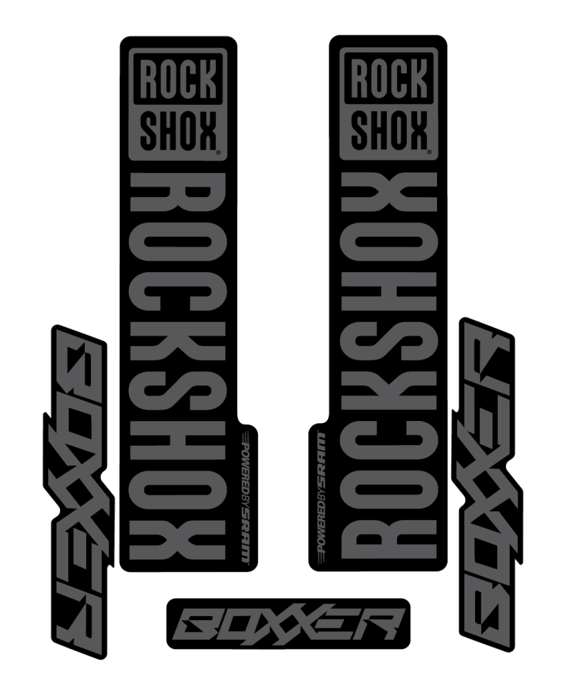 Stickere RockShox Boxxer V2 Replica Decal Kit Grey 