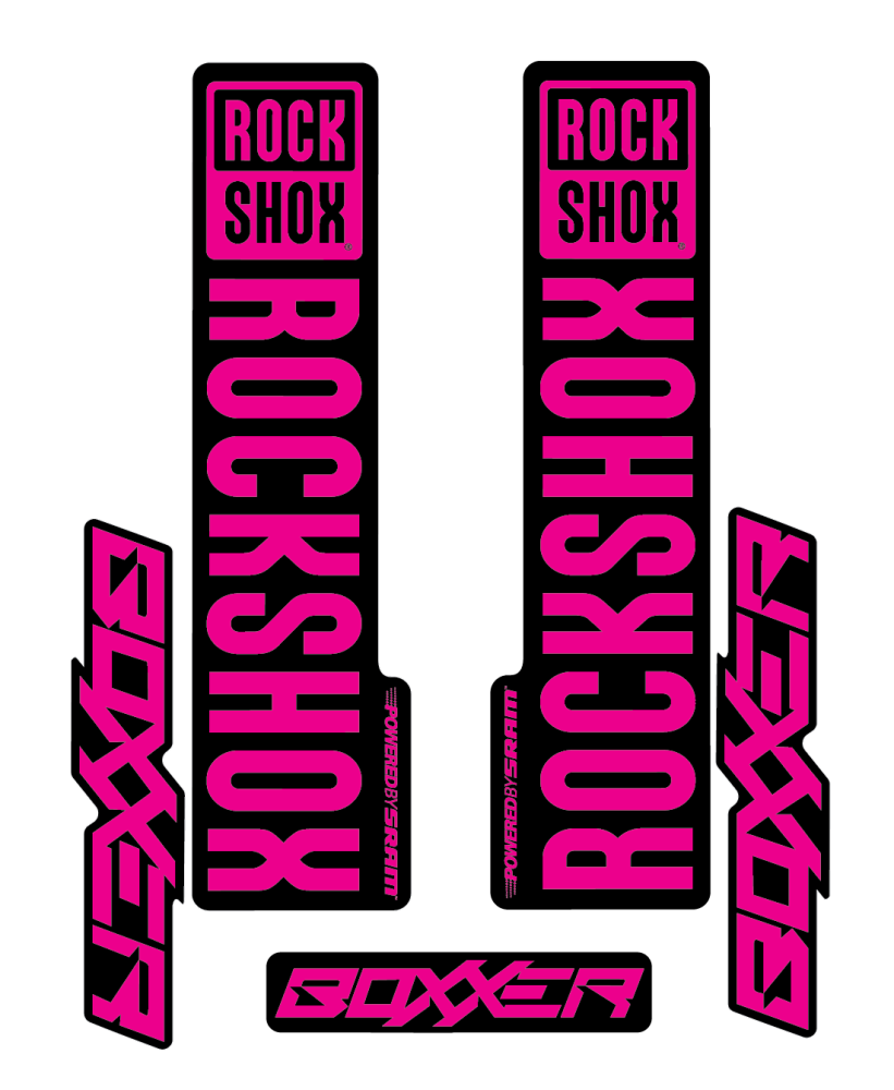 Stickere RockShox Boxxer V2 Replica Decal Kit Magenta 