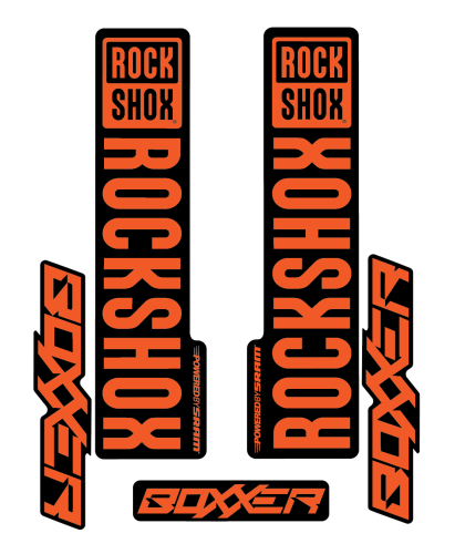 Stickere RockShox Boxxer V2 Replica Decal Kit Orange 