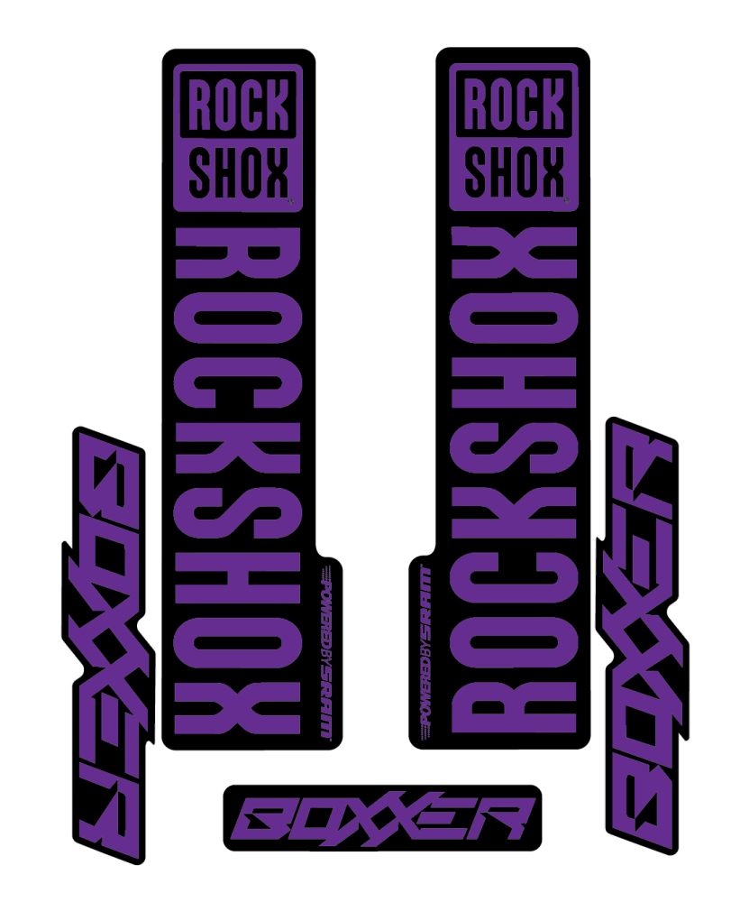 Stickere RockShox Boxxer V2 Replica Decal Kit Purple 