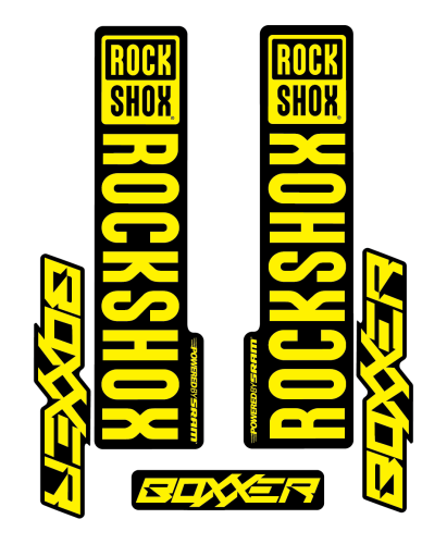 Stickere RockShox Boxxer V2 Replica Decal Kit Yellow 