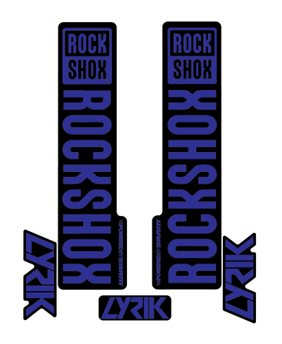 Stickere RockShox Lyrik V2 Replica Decal Kit Blue