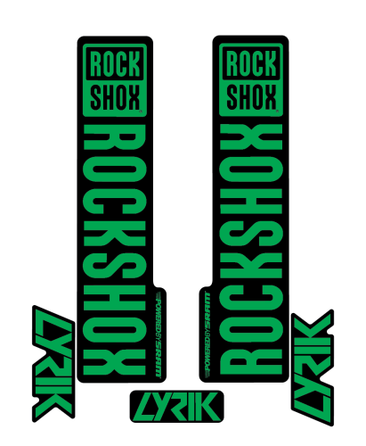 Stickere RockShox Lyrik V2 Replica Decal Kit Green 