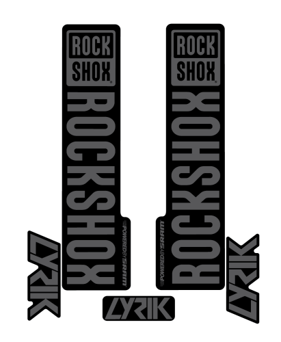 Stickere RockShox Lyrik V2 Replica Decal Kit Grey 