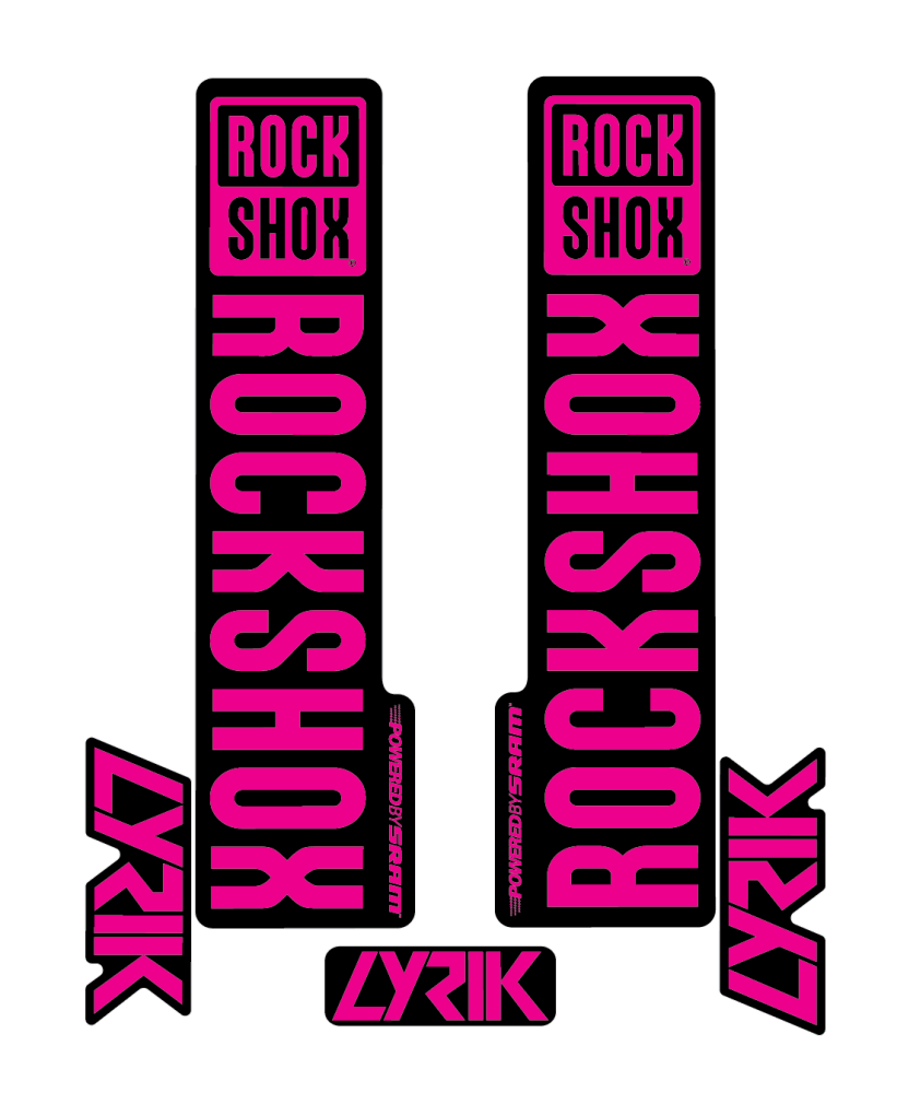 Stickere RockShox Lyrik V2 Replica Decal Kit Magenta 