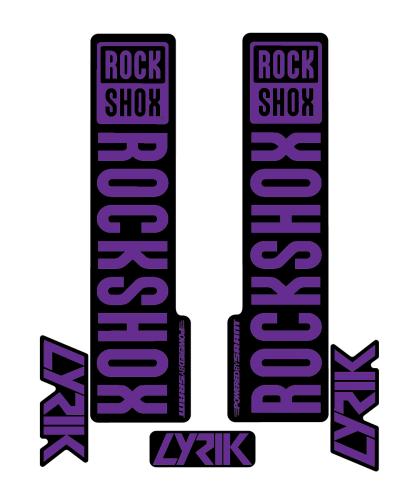 Stickere RockShox Lyrik V2 Replica Decal Kit Purple 