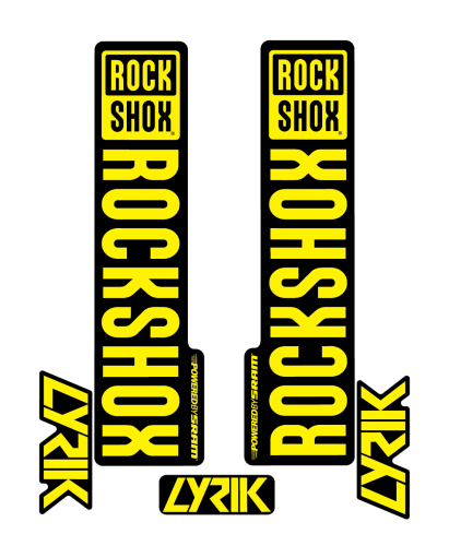 Stickere RockShox Lyrik V2 Replica Decal Kit Yellow 