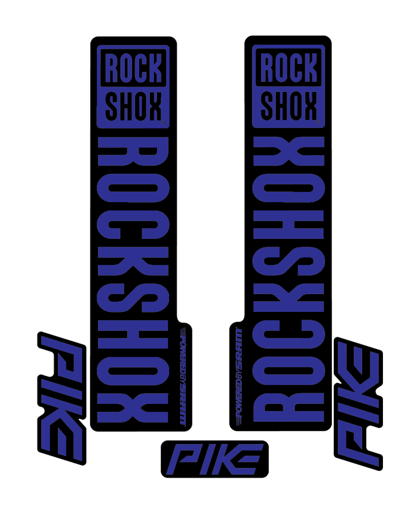 Stickere RockShox Pike V2 Replica Decal Kit Blue 