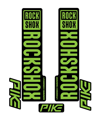 Stickere RockShox Pike V2 Replica Decal Kit Lime 