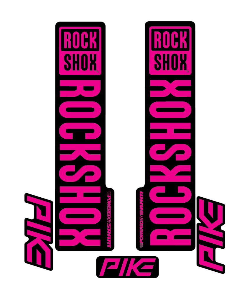 Stickere RockShox Pike V2 Replica Decal Kit Magenta 