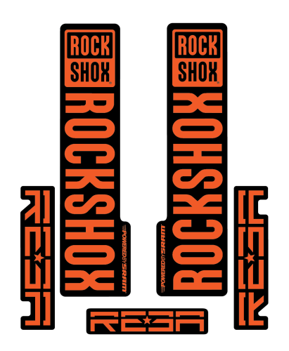 Stickere RockShox Reba V2 Replica Decal Kit Orange 