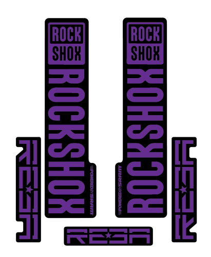 Stickere RockShox Reba V2 Replica Decal Kit Purple 