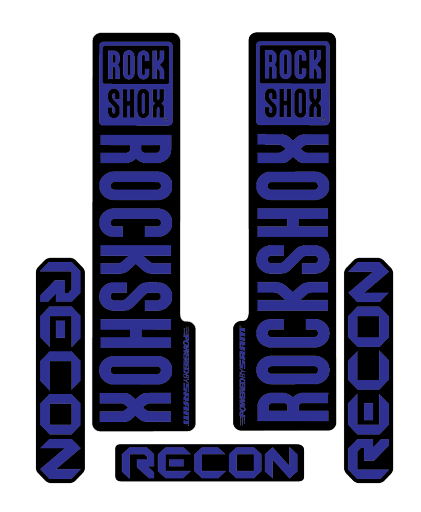 Stickere RockShox Recon V2 Replica Decal Kit Blue 