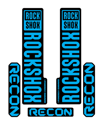 Stickere RockShox Recon V2 Replica Decal Kit Cyan 