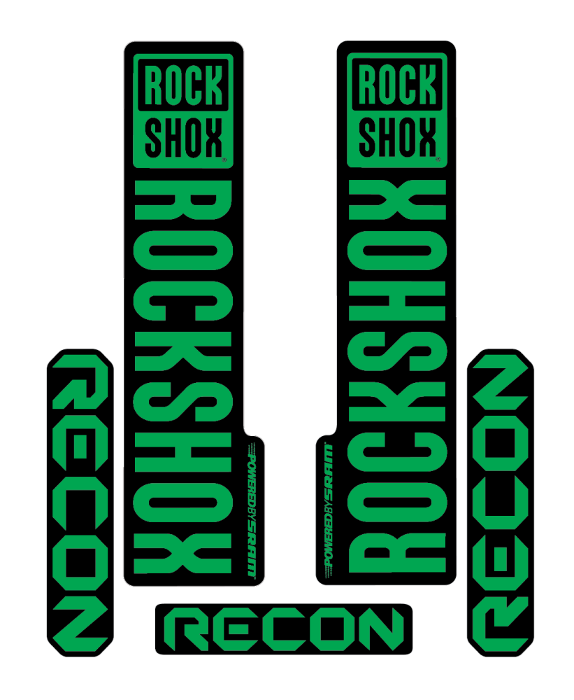 Stickere RockShox Recon V2 Replica Decal Kit Green 