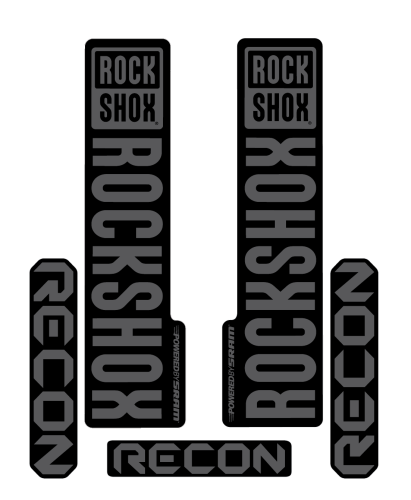 Stickere RockShox Recon V2 Replica Decal Kit Grey 
