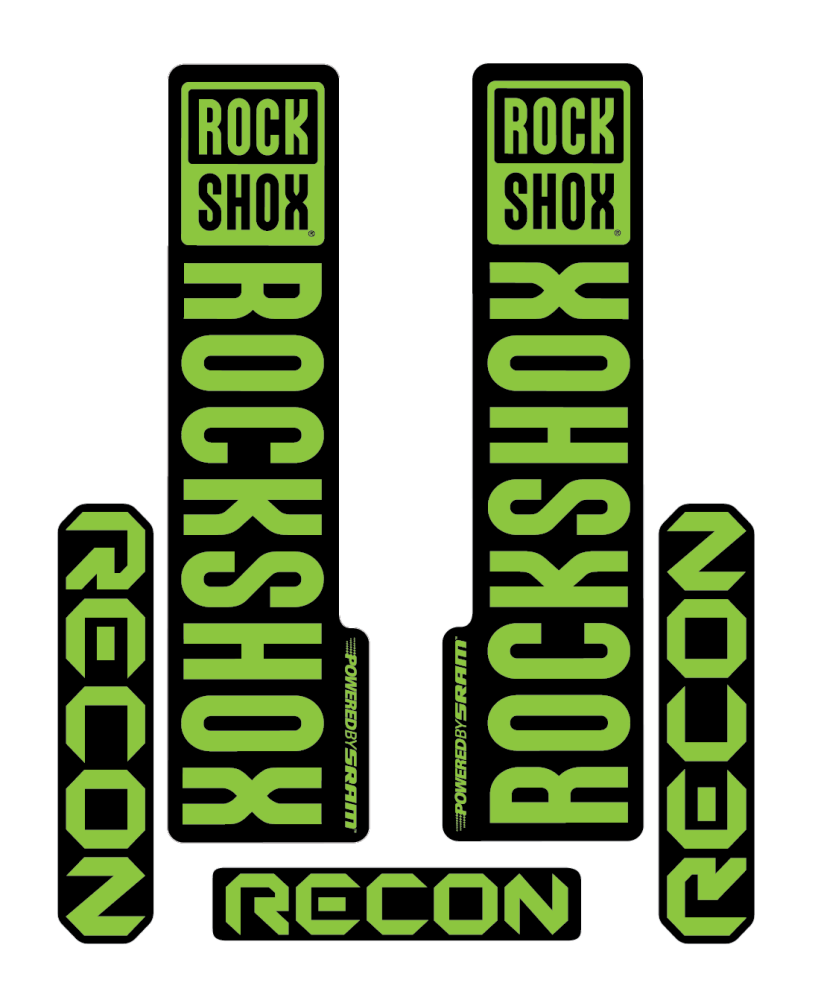 Stickere RockShox Recon V2 Replica Decal Kit Lime 