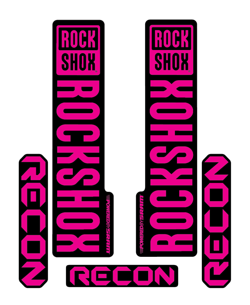 Stickere RockShox Recon V2 Replica Decal Kit Magenta 