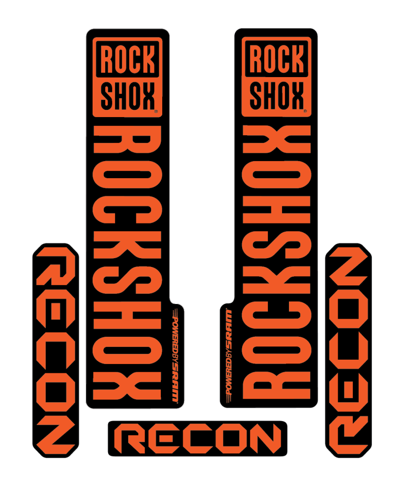 Stickere RockShox Recon V2 Replica Decal Kit Orange  