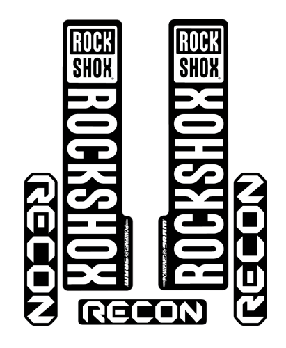 Stickere RockShox Recon V2 Replica Decal Kit White 