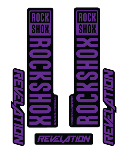 Stickere RockShox Revelation V2 Replica Decal Kit Purple 