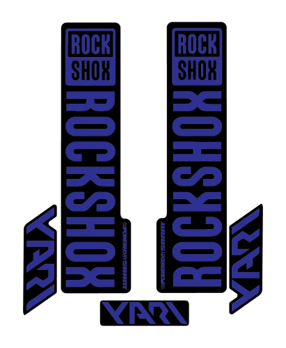 Stickere RockShox Yari V2 Replica Decal Kit Blue 