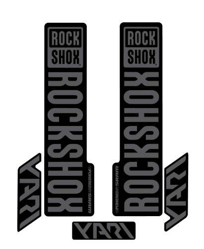 Stickere RockShox Yari V2 Replica Decal Kit Grey 