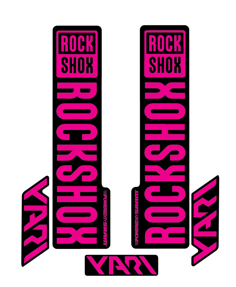 Stickere RockShox Yari V2 Replica Decal Kit Magenta 