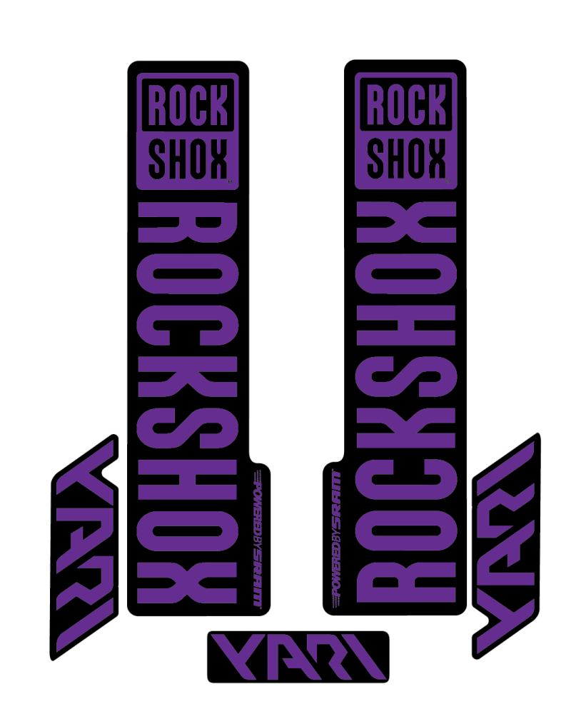 Stickere RockShox Yari V2 Replica Decal Kit Purple 