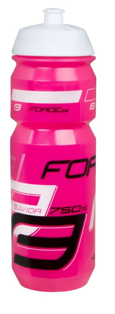 Bidon apa Force Savior 0.75l roz/alb/negru