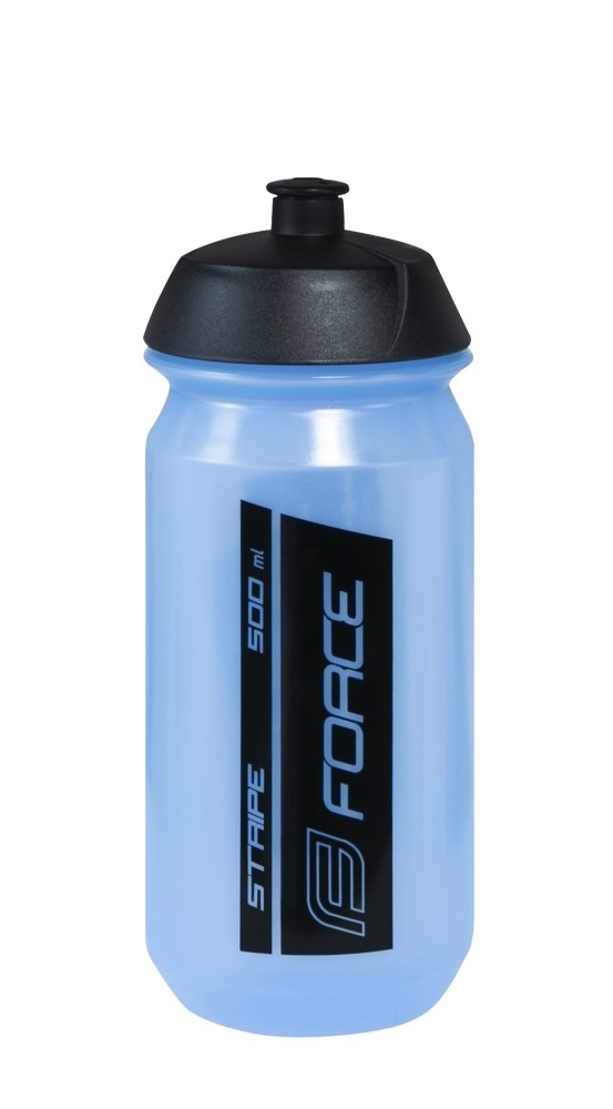 Bidon Force Stripe 0.5l Transparent/Blue/Black