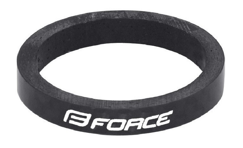 Distantier furca Force 1.1/8 5mm Negru Carbon