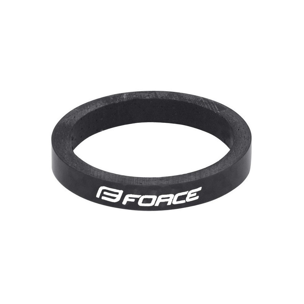 Distantier furca Force 1.1/8 5mm Negru Carbon