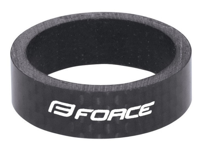 Distantier furca Force 1.1/8 10mm Negru Carbon