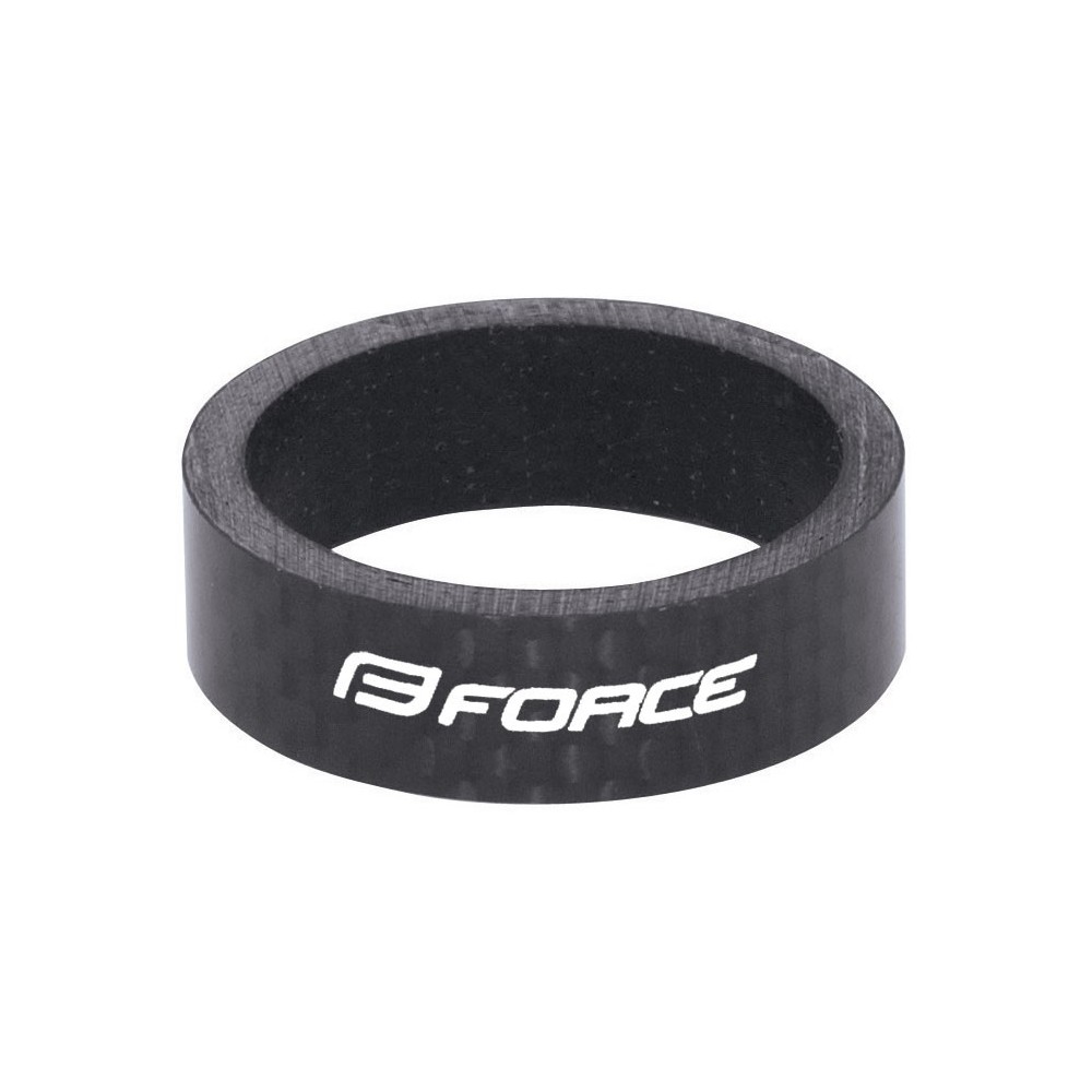 Distantier furca Force 1.1/8 10mm Negru Carbon