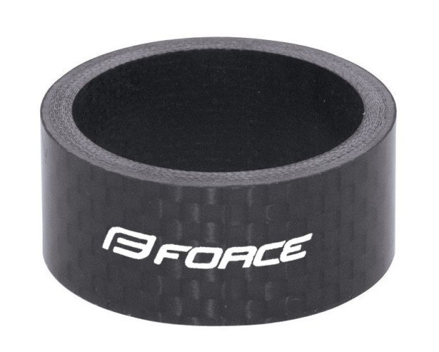 Distantier furca Force 1.1/8 15mm Negru Carbon