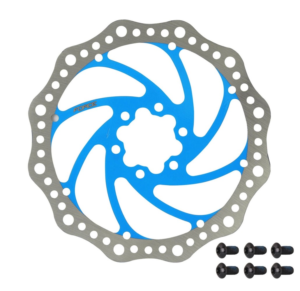 Disc frana Force 180mm 6 suruburi albastru