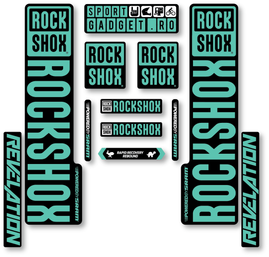 Stickere RockShox Revelation V3 Replica Decal Kit...