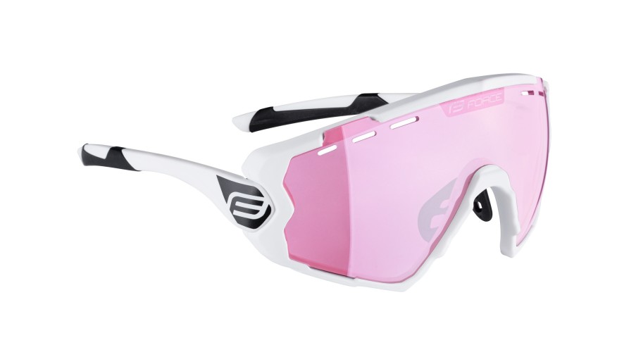 Ochelari Force Ombro lentila roz laser alb mat