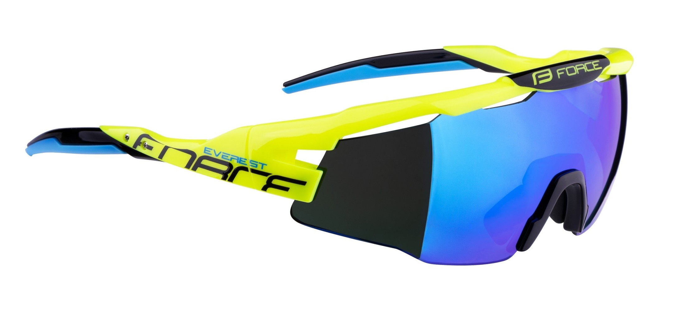 Ochelari Force Everest lentila albastra oglinda fluo