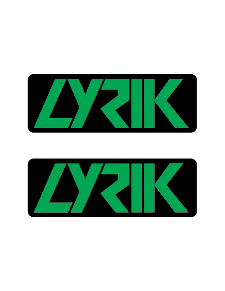 Stickere RockShox Lyrik V3 Logo Decal Green