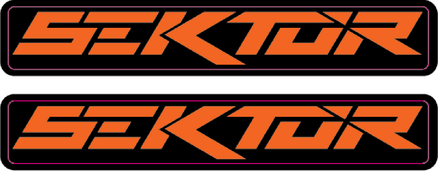 Stickere RockShox Sektor V3 Logo Decal Orange