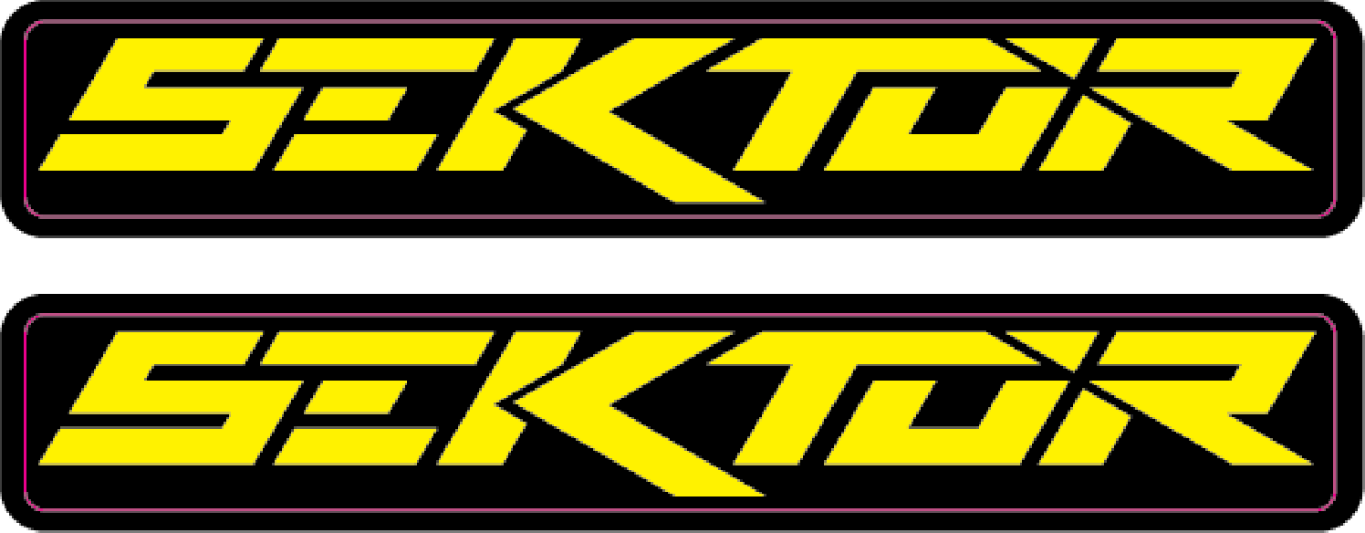 Stickere RockShox Sektor V3 Logo Decal Yellow