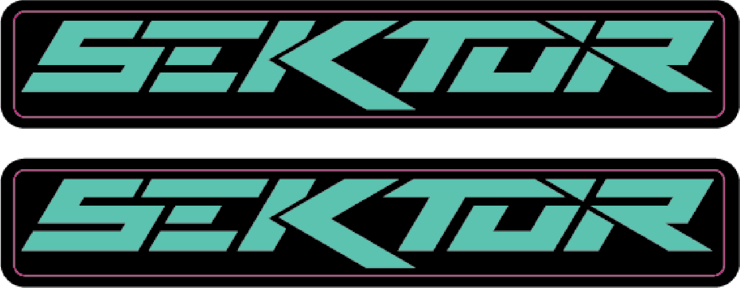 Stickere RockShox Sektor V3 Logo Decal Turqoise