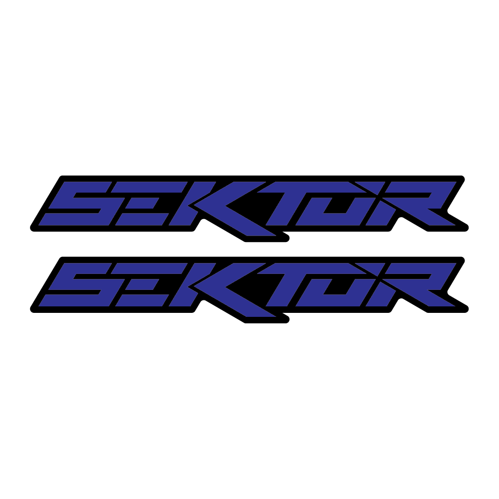 Stickere RockShox Sektor V2 Logo Decal Blue