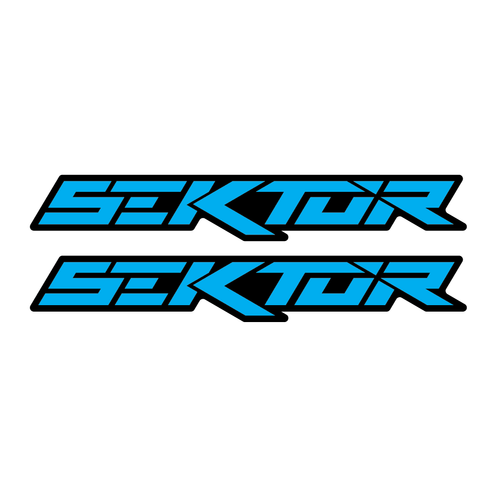 Stickere RockShox Sektor V2 Logo Decal Cyan