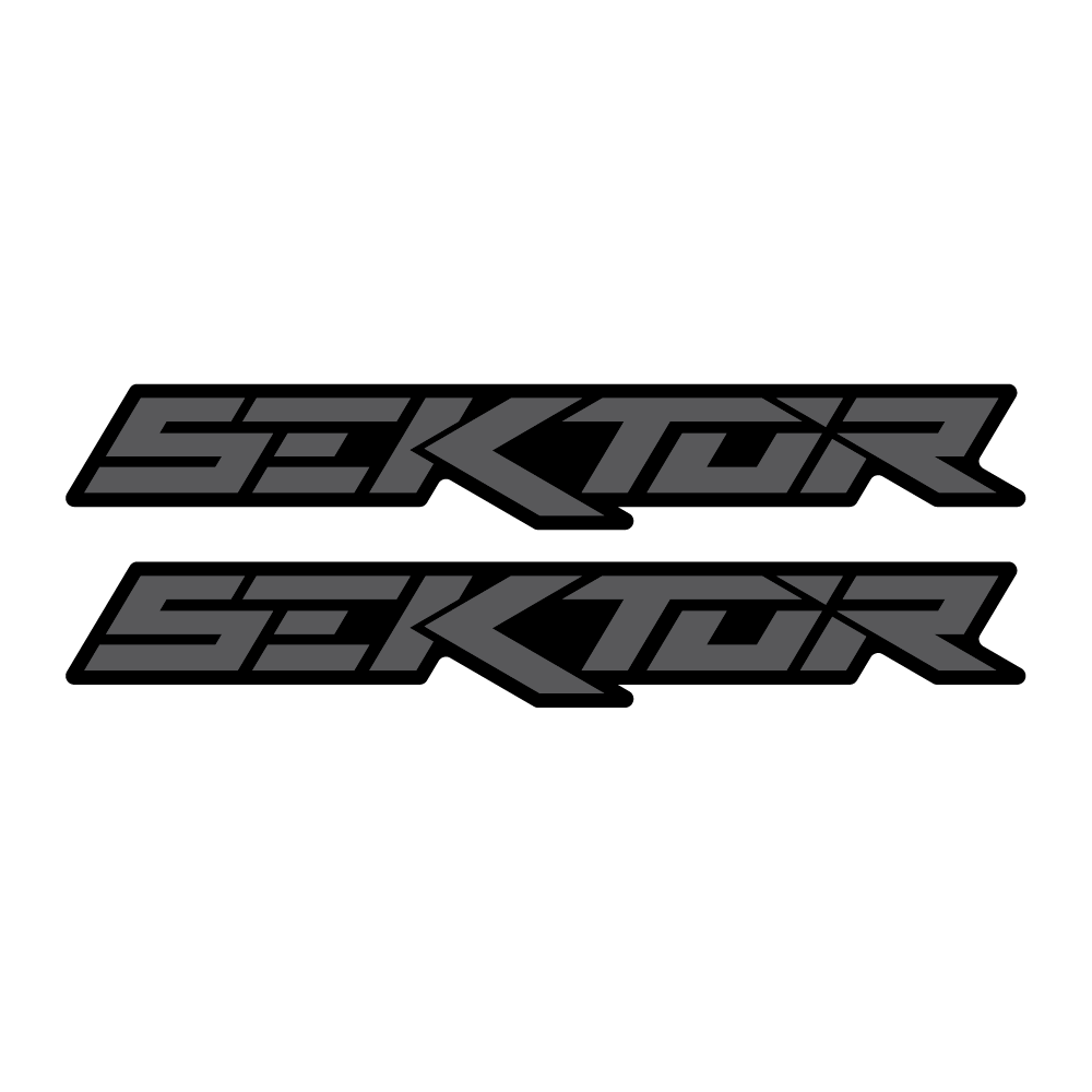 Stickere RockShox Sektor V2 Logo Decal Grey