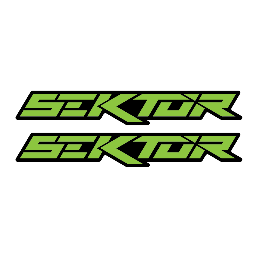 Stickere RockShox Sektor V2 Logo Decal Lime